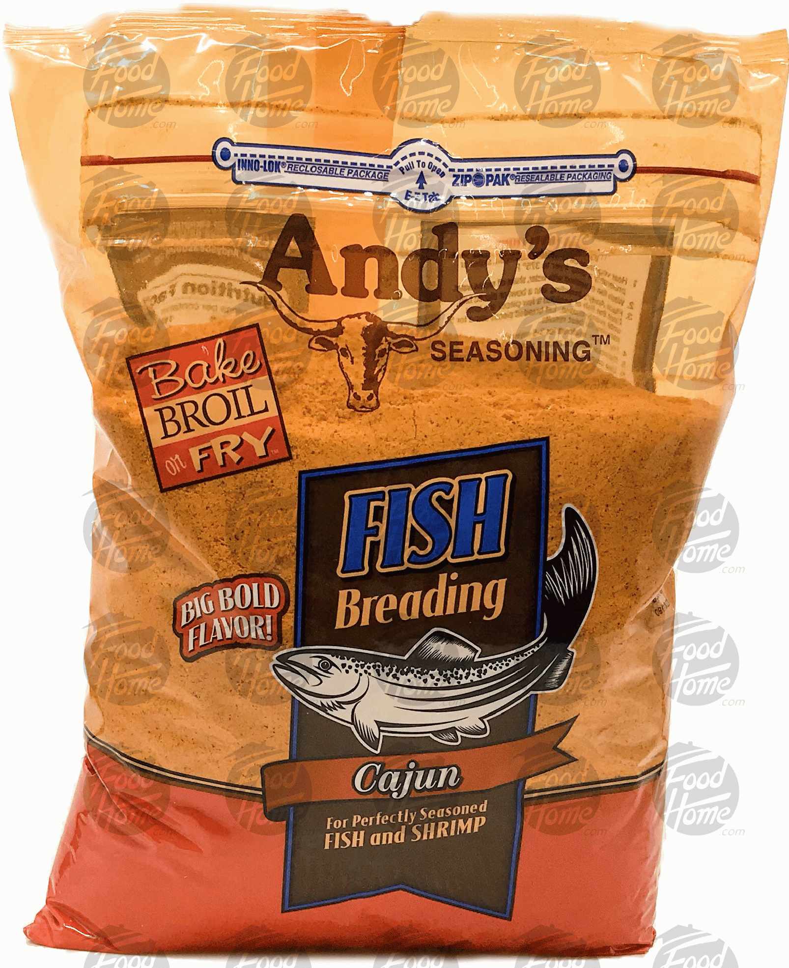 Andy's  cajun fish breading seasoning, will bread 28 to 32 lbs of fish Full-Size Picture